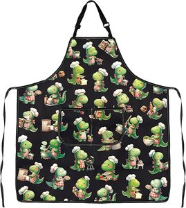 Divertido delantal de dinosaurio, regalo para amantes de la cocina, cocina de dinosaurios - Product Image 1