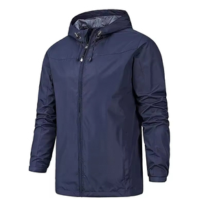 Custom Designer Men's Sports Windbreaker Jacket Fashionable Waterproof Polyester Plus Size Winter Block Zip Various Wholesale - Product Image 4