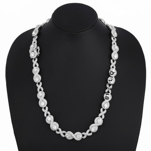 Our Hot Selling Hip Hop <b>Chain</b> Necklace in <b>14KT</b> Rose <b>Gold</b> with Lab Grown Iced Out Diamond VVS Clarity Luxury Jewelry for Men - Product Image 6