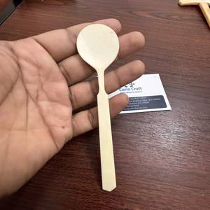 Cuchara de Té Artesanal de Hueso de Búfalo, Vajilla Hecha a Mano, Cuchara de Hueso de Búfalo de Lujo para Uso en Restaurantes y Hoteles - Product Image 1