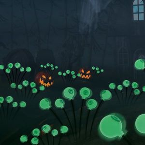 4Packs Outdoor Halloween Solar Scary Eyeballs Lights 24LED Swaying Path Ornaments Scary Eyeballs Decoration for Halloween - Product Image 5