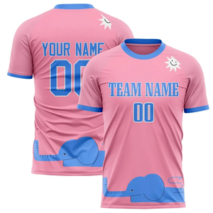 เสื้อฟุตบอลแบบยูนิเซ็กซ์สั่งทำพิเศษ พิมพ์ลายเต็มตัว คอกลม แขนสั้น พร้อมชื่อทีม หมายเลข และชื่อผู้เล่น ระบายเหงื่อได้ดี ผลิตด้วยเทคนิค Sublimation 100% - Product Image 2
