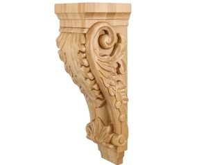 Farmhouse Wooden Corbels Solid Wood Decorative <b>Cabinet</b> Brackets <b>Rustic</b> Shelf Support for Kitchen Countertop Wooden Corbels - Product Image 1