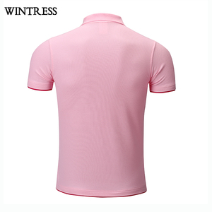 Camisas de Lujo para Hombre, Sólidas, Bordadas con Logotipo de Marca de Golf, Transpirables, 100% Algodón, Estilo Gótico, Botones, Manga Corta, Tejido de Punto - Product Image 3