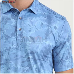 Polo de golf de poliéster para hombre a precio económico, que absorbe la humedad y se seca rápidamente, ideal para un alto rendimiento en el campo. - Product Image 4