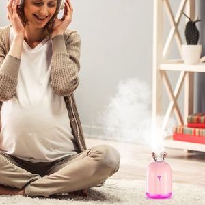 Humidificateur ultrasonique à brume fraîche de 220 ml avec 7 lumières colorées, diffuseur d'air, atomiseur pour la maison, le bureau, la salle de sport, la relaxation - Product Image 6