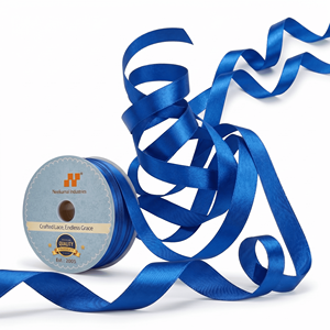 Factory 6mm Blue Double Face Satin Ribbon for Invitation Cards Cake <b>Boxes</b> Florist Wrap <b>Sewing</b> DIY Decor Bulk Rolls - Product Image 2