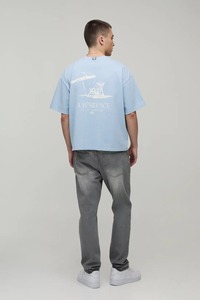 Camiseta oversize para hombre, corte holgado, hombros caídos, algodón grueso, estilo streetwear, fabricante mayorista - Product Image 2