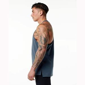 Débardeur Homme Personnalisé avec Logo, en Polyester, Grande Taille, pour Musculation et Fitness, Sans Manches, Côtelé, Idéal Voyage - Product Image 2