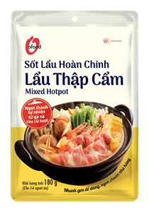 ซอสหม้อไฟรวมรส 180 กรัม โอ'ฟู้ด |   รสเปรี้ยวเผ็ด |   พร้อมใช้งาน |   อายุการเก็บรักษา 12 เดือน |   ขายส่งและรับผลิตแบบ OEM จากเวียดนาม - Product Image 2