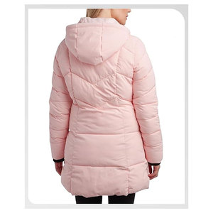 เสื้อโค้ทกันหนาวผู้หญิงแบบยาว อุ่นสบาย แจ็คเก็ตพัฟเฟอร์แบบเต็มตัวสำหรับผู้หญิง กันลม กันน้ำ มีฮู้ด บุด้วยผ้าควิลท์ - Product Image 2