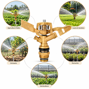 Aspersor de Impacto de Latón para Riego Agrícola de 3/4 Pulgadas - Product Image 2