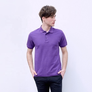 Camisetas Polo de Color Sólido para Hombre, 220 g/m², 100 % Algodón, Venta al por Mayor, Manga Corta, Logotipo Personalizado, Uniformes Casuales de Golf y Trabajo, Suministro al por Mayor - Product Image 2