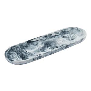 Luxury Marble Effect Resin Serving Tray <b>Decorative</b> Organizer for Coffee Table Dining Room Vanity and Modern Home <b>Decor</b> - Product Image 4