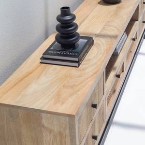 Mueble para TV de Madera Vandana Novara Pebble, Consola de Entretenimiento Moderna de Madera Sólida Minimalista - Product Image 2