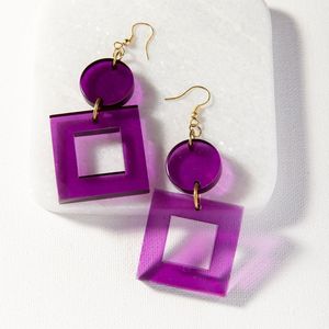 Pendientes de Clip con Resina, Perlas, Lámina Dorada y Purpurina Colorida, Estilo Clásico, Ligeros, para Fiesta - Product Image 5