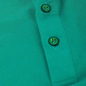 Polo de Algodón Verde de Manga Corta para Hombre, Personalizado, de Alta Calidad, Corte Regular, Color Sólido Informal, Transpirable, Diseño de Punto Piqué - Product Image 5