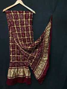 Luxury Ghatchola Bandhej Dupatta | Handmade Tie-Dye <b>Art</b> | Wedding & Festive Fashion Collection - Product Image 6