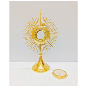 Monstranza de Latón Tradicional Más Vendida, Monstranza Religiosa de Latón para Ceremonias de Oración en el Altar de la Iglesia y Decoración de Capillas - Product Image 5
