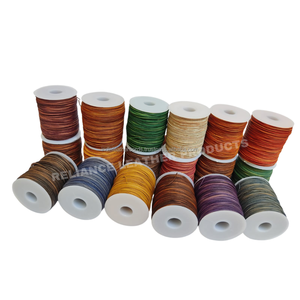 Custom 1mm Width Natural Round Antique Leather <b>String</b> Flexible Soft Genuine Cowhide Cord for Beading - Product Image 5