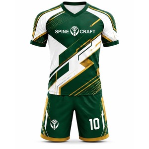 Maillot de football personnalisé professionnel 100% polyester, uniforme de football sublimé, fabrication directe en usine OEM - Product Image 1