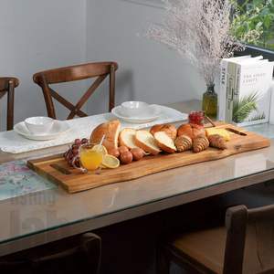 Tabla de Cortar Rectangular de Madera Maciza Natural, Apta para Lavavajillas y No Tóxica - Product Image 6