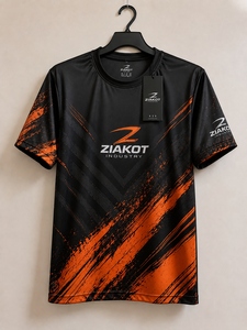 เสื้อยืด ZIAKOT รุ่นใหม่ ออกแบบใหม่สำหรับผู้ชาย สีเทา-แดงกรมท่า คุณภาพสูง - Product Image 2