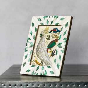 Cadre photo en bois rectangulaire horizontal classique moderne et coloré, design léger et écologique fait main, tailles personnalisées disponibles - Product Image 4