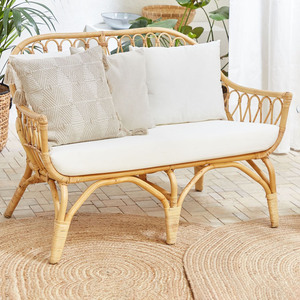 Sillón decorativo para oficina en casa, silla individual de ratán para escritorio, sofás de caña ecológicos a precio económico. - Product Image 2