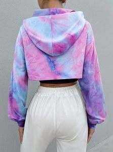 Sudadera de punto con efecto tie-dye, manga larga, informal, para verano, para adultos. - Product Image 5
