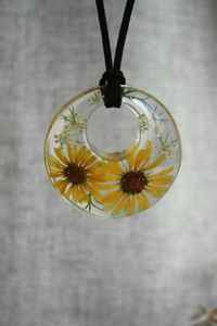 Collar de Moda Hecho a Mano, Estilo Vintage, con Flores Secas y Frescas, Cadena de Acero Inoxidable para Suéter, Joyería Creativa - Product Image 2