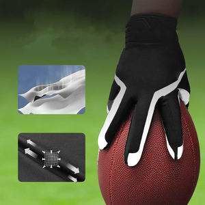 New Arrival Custom Design Receiver Gloves <b>Hook</b> And Loop Custom Logo Printing Flexible Breathable Best Comfort Receiver Gloves - Product Image 5