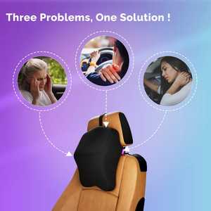 High Quality Adjustable Comfort Lumbar Support Universal <b>Car</b> <b>Headrest</b> Neck <b>Pillow</b> Customizable Memory Foam Breathable Features - Product Image 4