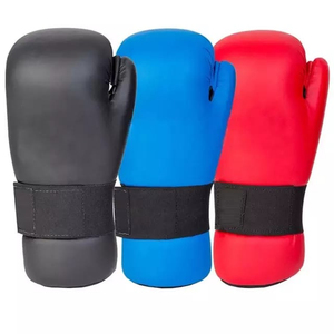 Guantes de MMA de poliéster/nailon con diseño de mano abierta y cierre para kickboxing, entrenamiento de artes marciales, impermeables - Product Image 1