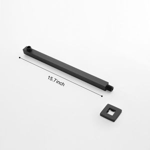 Braccio di Estensione per Doccia a Parete con Filettatura Conica 1/2 NPT, Flangia e Soffione a Pioggia - Accessori per Cabina Doccia - Product Image 5