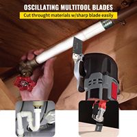 100 Piezas de Hojas de Sierra de Acero con Alto Contenido de Carbono de 150 mm de Liberación Rápida para Madera y Plástico, Kit de Herramientas Oscilantes Multifunción, Modelo D0100HA5E6U