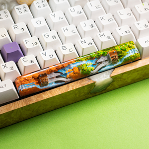 <b>Keycaps</b> Mystical Anime, Custom <b>Artisan</b> <b>Keycaps</b>, <b>Keycaps</b> Anime Cute, Green <b>Keycaps</b>, <b>Keycaps</b> Set, <b>Keycaps</b> Resin - Product Image 5