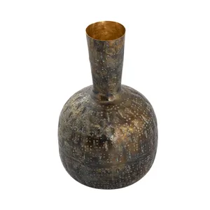 Jarrón de Flores de Hierro Hecho a Mano, Artístico, Ecológico, de Diseño Costero, para Proyectos de Villas Residenciales de Alta Gama, Decoración Navideña - Product Image 6