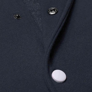 Veste universitaire pour homme en vente flash, avec manches en cuir, col rabattu, fermeture à boutons, vêtement décontracté pour l'automne, veste universitaire pour homme - Product Image 6
