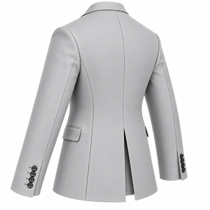 Manteau de costume sur mesure pour homme, coupe ajustée, simple boutonnage, couleur unie, pour mariage ou soirée formelle - Product Image 4