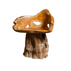 ARTERRA Luxury Handmade Solid Teak Root Coffee Table Set Sculpted Chairs Modern Rustic Natural Wood Outdoor Patio Furniture - Product Image 2