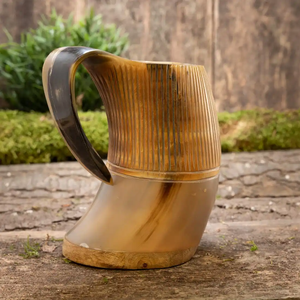 Taza de Café y Cerveza Vikinga Medieval Hecha a Mano con Cuerno de Búfalo Ecológico Auténtico - AUREVIA CRAFTS - Product Image 3