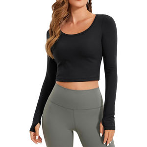 Top de yoga para mujer, ligero, cómodo y de estilo elegante, con diseño flexible y tela suave al tacto, top de yoga para mujer - Product Image 2