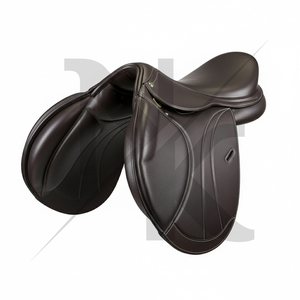 Selle de dressage de haute qualité en cuir véritable, modèle anglais à contact étroit, avec arceau en bois, confortable et durable, pour la course hippique, fabriquée en Inde. - Product Image 3