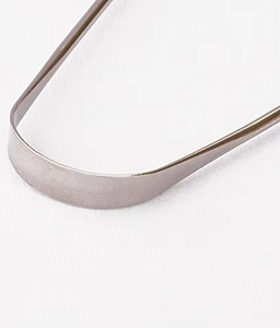 Raspador de Lengua en Forma de U de Acero Inoxidable, Mango Antideslizante con Dientes Redondos, Superficie de Raspado en Arco Circular, Cepillo de Dientes con Superficie Lisa - Product Image 5