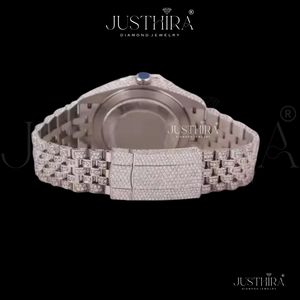 Most Selling Durable Moissanite <b>Diamond</b> Quartz <b>Watch</b> Men Luminous Hands Waterproof Stainless Steel <b>Watch</b> Available For Sale - Product Image 3