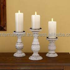 Pièce de meilleure qualité et bougeoir décoratif en bois et bougeoir fait à la main de couleur bois naturel à vendre - Product Image 4