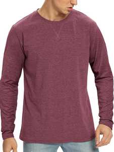 Camiseta de manga larga de alta calidad 100% algodón para hombre, corte holgado, precio al por mayor, camiseta de manga larga extragrande personalizada. - Product Image 6