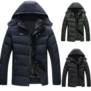 High-Quality Classic Men's Puffer Jacket Luxury Winter Coat Cold-Proof OEM Bulk Sale Thick <b>Fleece</b> Lined Windproof <b>Zipper</b> - Product Image 5