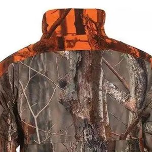 Veste de chasse d'extérieur camouflage à imprimé frontal, softshell imperméable unisexe à manches longues pour l'hiver - Product Image 3